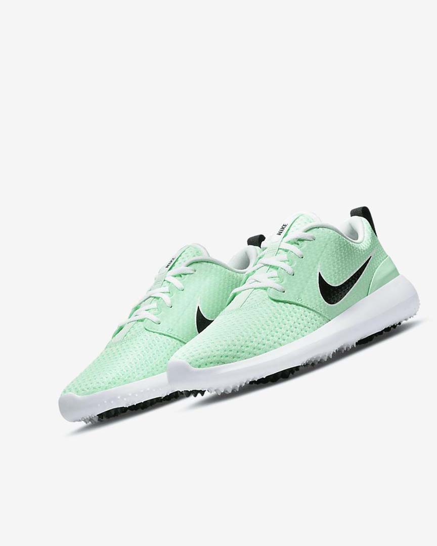 Zapatos de Golf Nike Roshe G Mujer Verde Menta Blancas Negras | AR3063