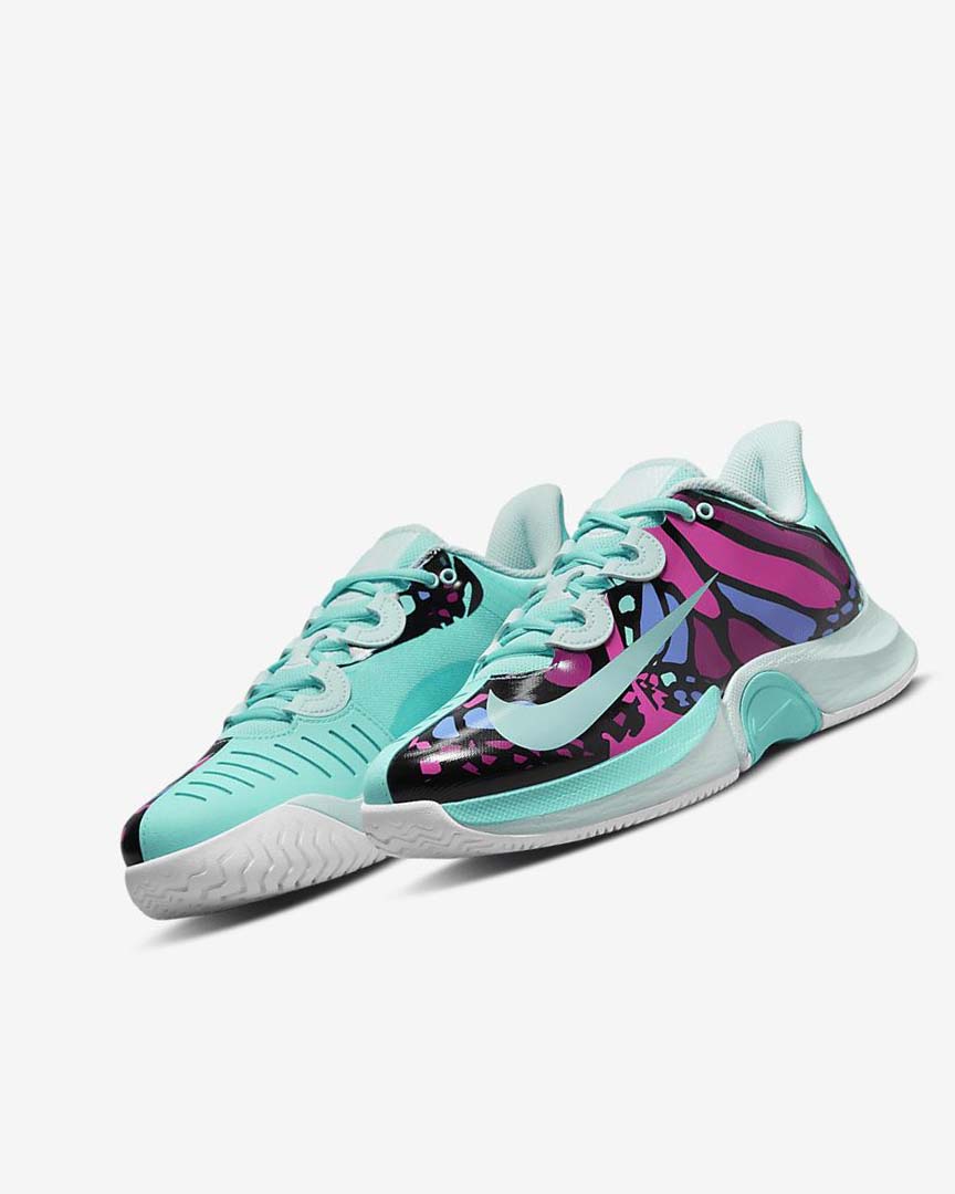 Zapatos de Tenis Nike Court Air Zoom GP Turbo Naomi Osaka Mujer Turquesa Negras Fucsia Turquesa | AR3097