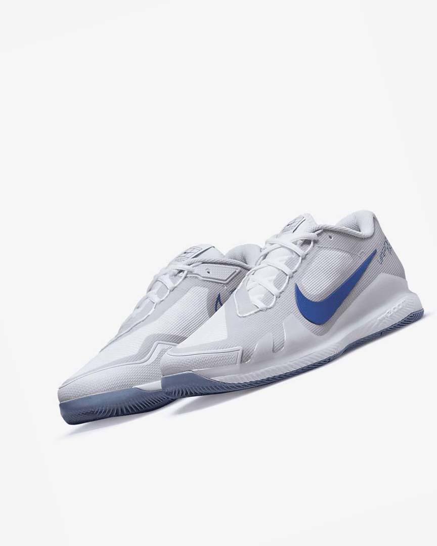 Zapatos de Tenis Nike Court Air Zoom Vapor Pro Hombre Blancas Gris Azul Marino | AR2434