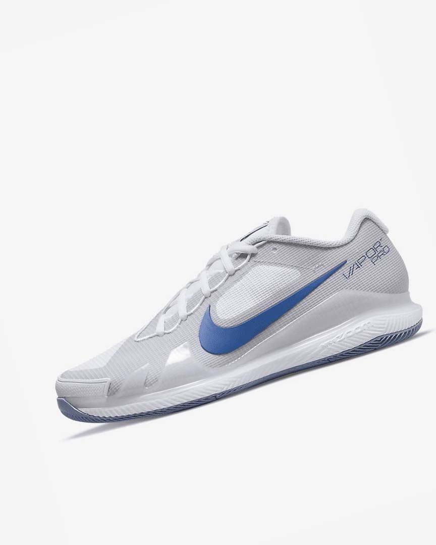 Zapatos de Tenis Nike Court Air Zoom Vapor Pro Hombre Blancas Gris Azul Marino | AR2434