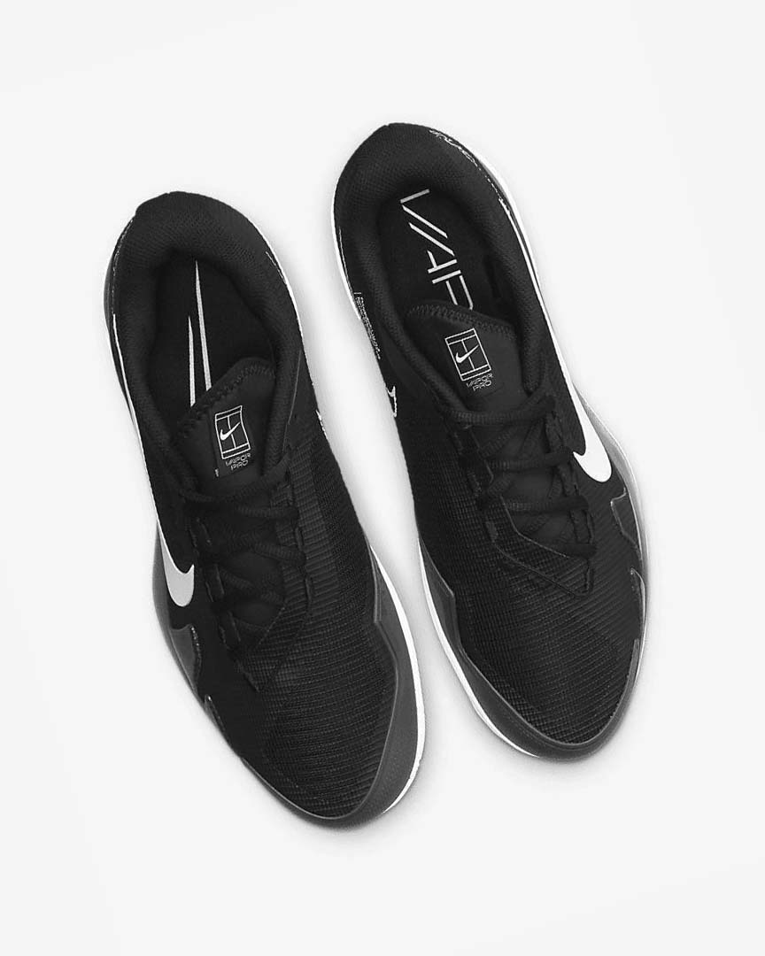 Zapatos de Tenis Nike Court Air Zoom Vapor Pro Hombre Negras Blancas | AR2718