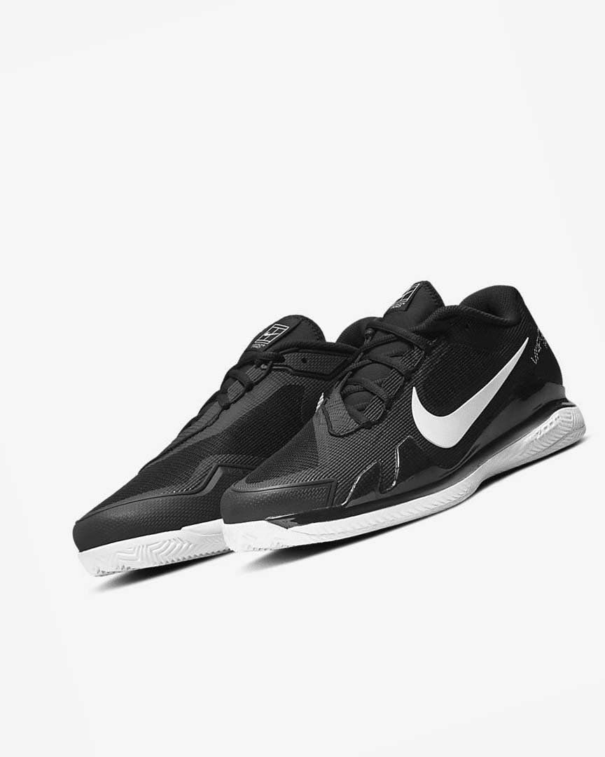 Zapatos de Tenis Nike Court Air Zoom Vapor Pro Hombre Negras Blancas | AR2718