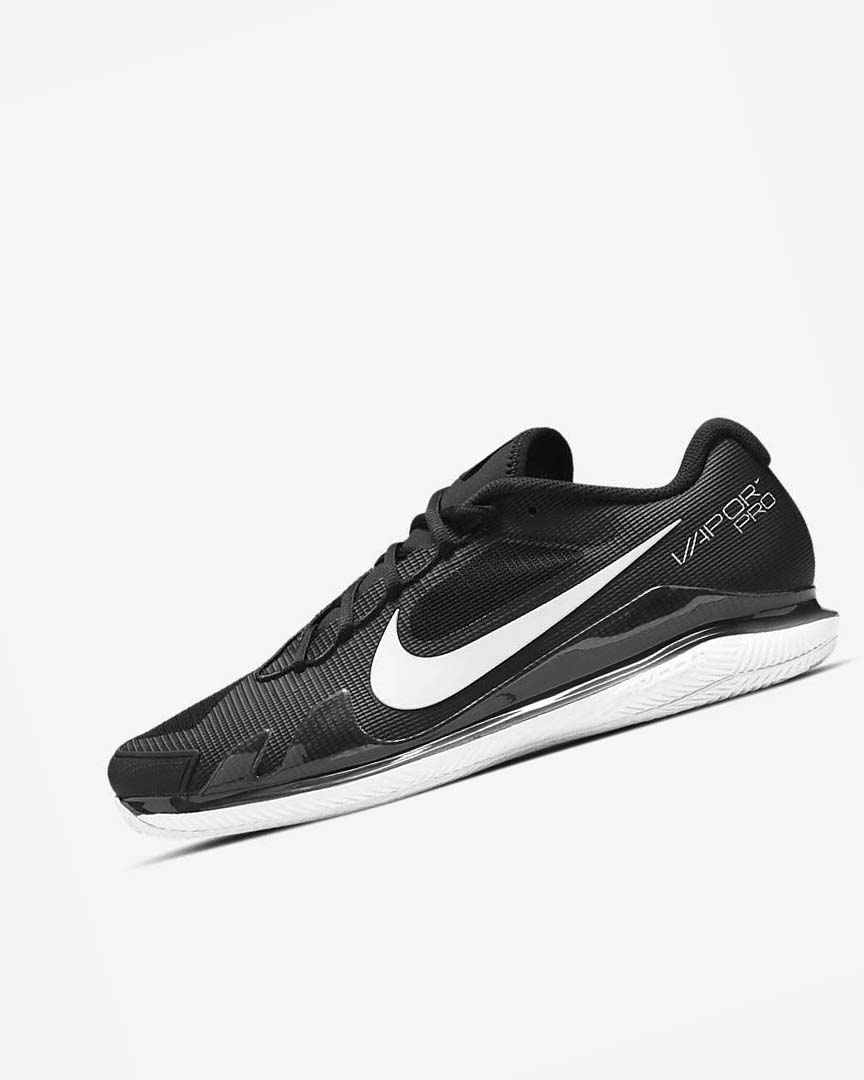 Zapatos de Tenis Nike Court Air Zoom Vapor Pro Hombre Negras Blancas | AR2718