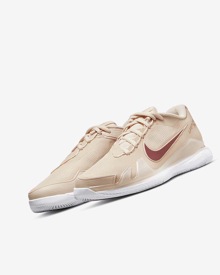 Zapatos de Tenis Nike Court Air Zoom Vapor Pro Mujer Blancas Blancas Coral Rojas | AR3277