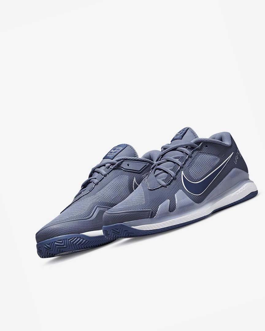 Zapatos de Tenis Nike Court Air Zoom Vapor Pro Hombre Blancas Azul Marino | AR4724