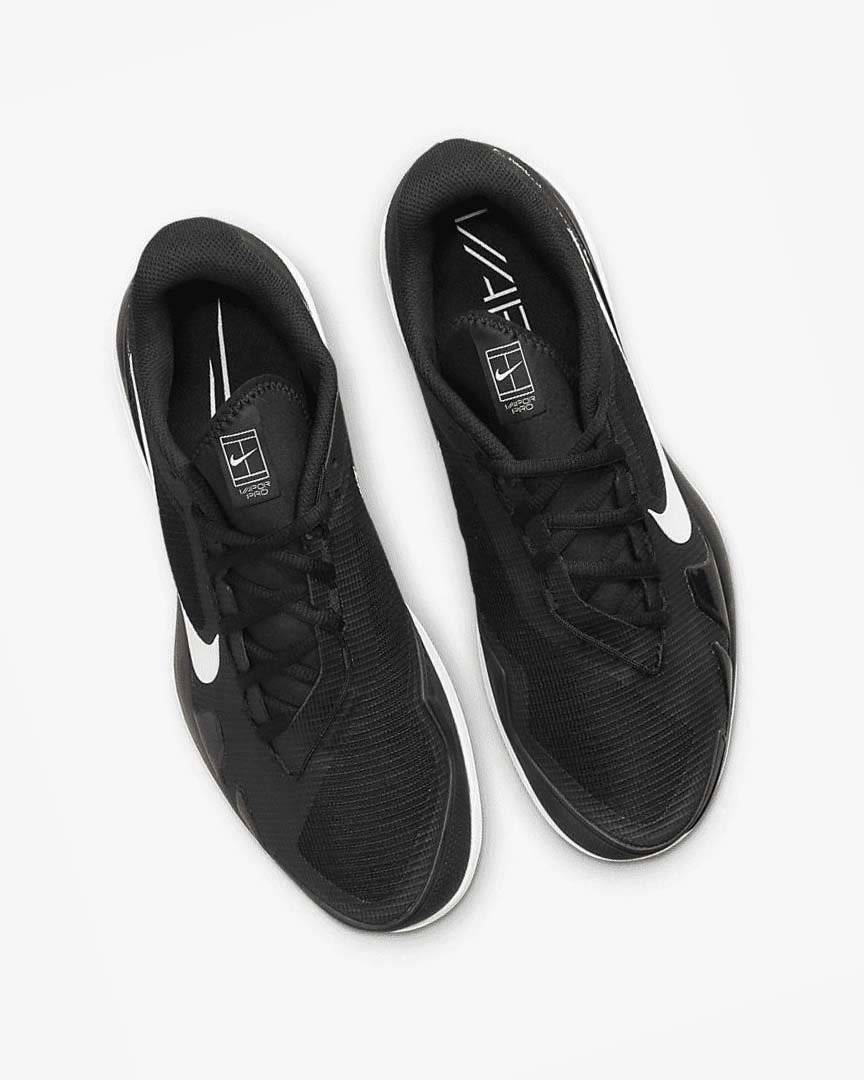 Zapatos de Tenis Nike Court Air Zoom Vapor Pro Hombre Negras Blancas | AR4727