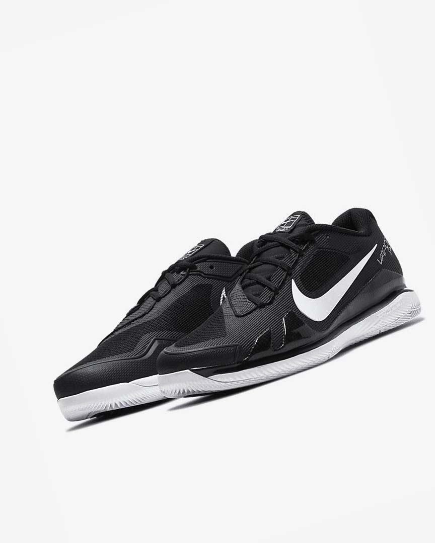 Zapatos de Tenis Nike Court Air Zoom Vapor Pro Hombre Negras Blancas | AR5323