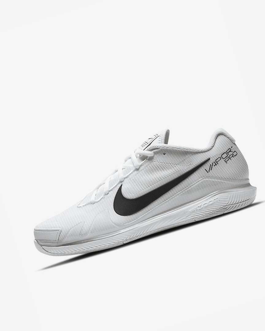 Zapatos de Tenis Nike Court Air Zoom Vapor Pro Hombre Blancas Negras | AR5525