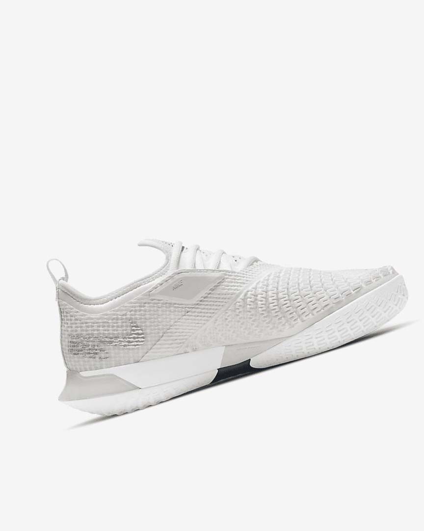 Zapatos de Tenis Nike Court React Vapor NXT Mujer Blancas Gris Metal Plateadas | AR4616