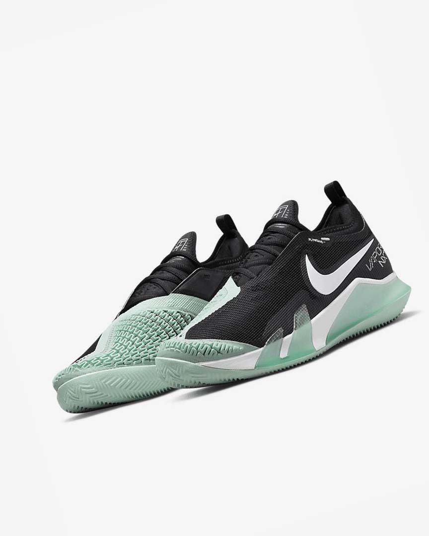 Zapatos de Tenis Nike Court React Vapor NXT Hombre Negras Verde Menta Blancas | AR5265