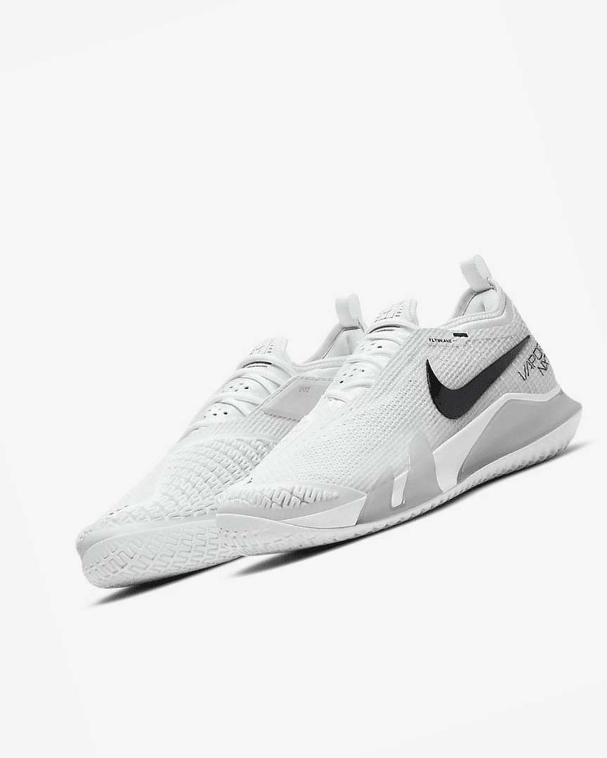 Zapatos de Tenis Nike Court React Vapor NXT Hombre Blancas Gris Negras | AR5486