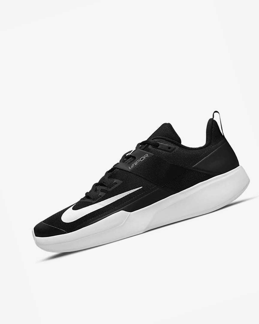 Zapatos de Tenis Nike Court Vapor Lite Hombre Negras Blancas | AR2217