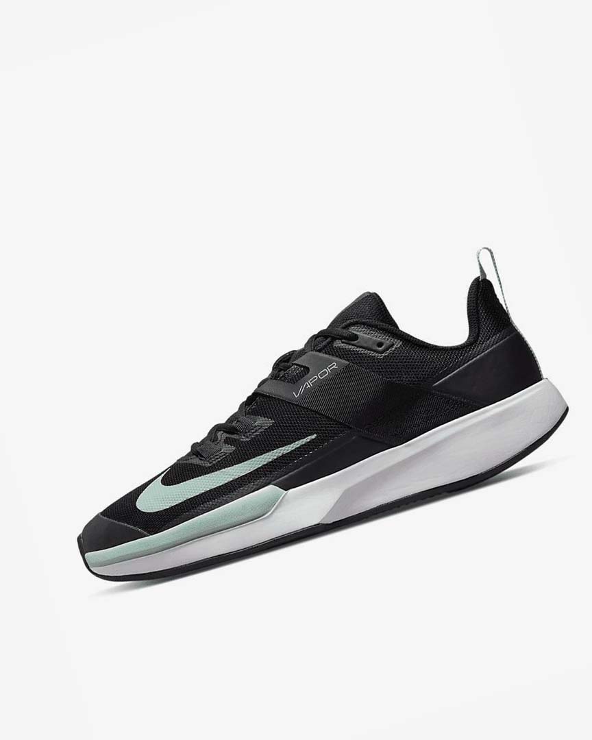 Zapatos de Tenis Nike Court Vapor Lite Hombre Negras Gris Oscuro Blancas Verde Menta | AR3267