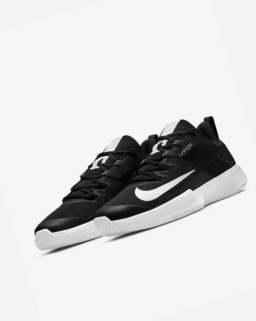 Zapatos de Tenis Nike Court Vapor Lite Hombre Negras Blancas | AR4954