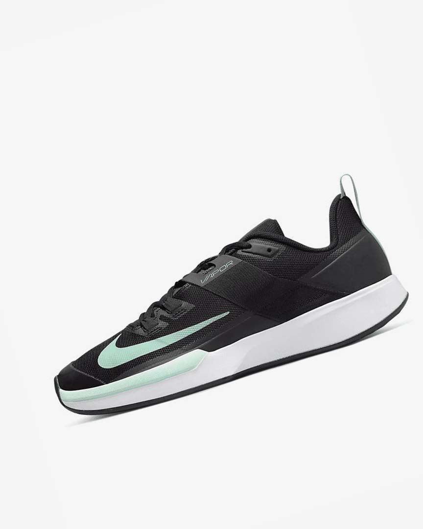 Zapatos de Tenis Nike Court Vapor Lite Hombre Negras Gris Oscuro Blancas Verde Menta | AR5301