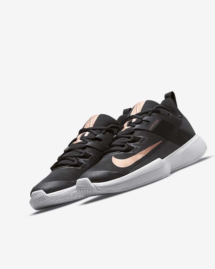 Zapatos de Tenis Nike Court Vapor Lite Mujer Negras Blancas Metal Rojas Marrones | AR2302