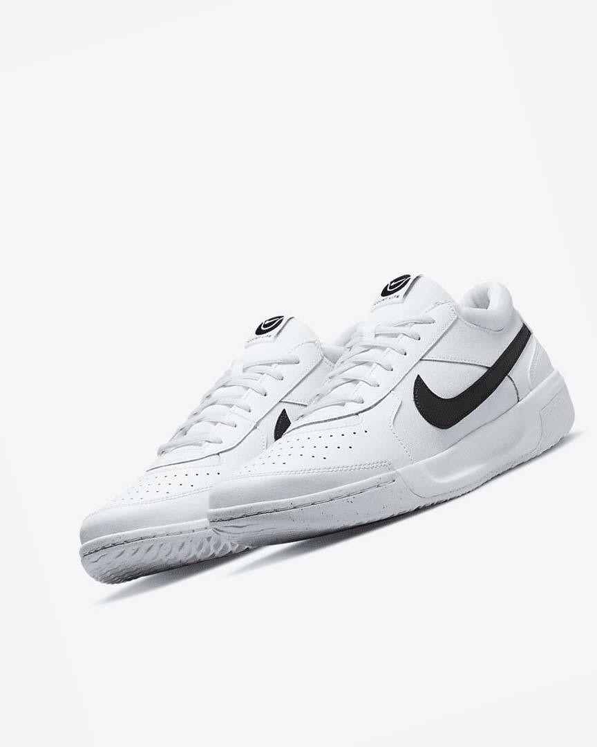 Zapatos de Tenis Nike Court Zoom Lite 3 Hombre Blancas Negras | AR2778