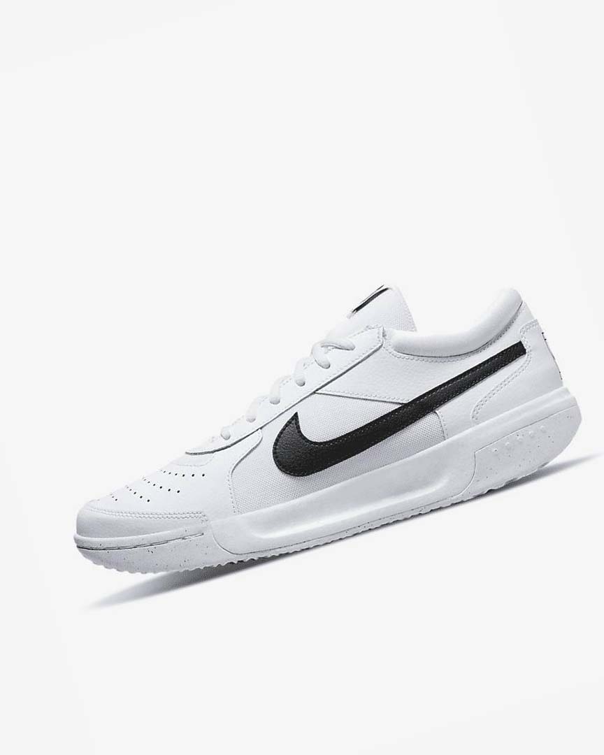 Zapatos de Tenis Nike Court Zoom Lite 3 Hombre Blancas Negras | AR2778