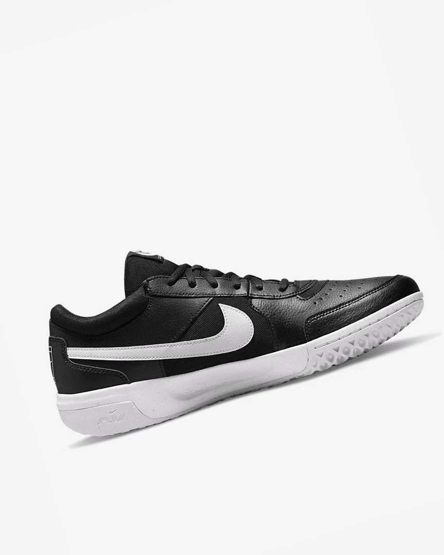 Zapatos de Tenis Nike Court Zoom Lite 3 Hombre Negras Blancas | AR2887