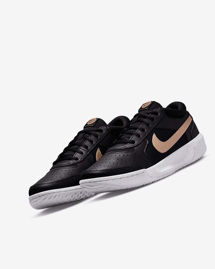 Zapatos de Tenis Nike Court Zoom Lite 3 Mujer Negras Blancas Metal Rojas Marrones | AR4632