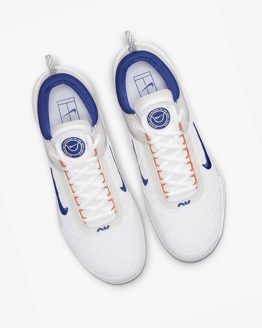 Zapatos de Tenis Nike Court Zoom NXT Hombre Blancas Beige Claro Turquesa Azul Real Oscuro Azules | AR2331