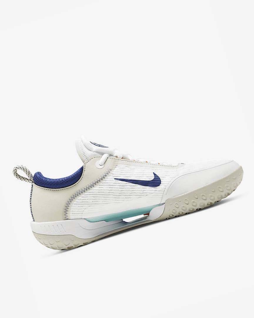 Zapatos de Tenis Nike Court Zoom NXT Hombre Blancas Beige Claro Turquesa Azul Real Oscuro Azules | AR2462