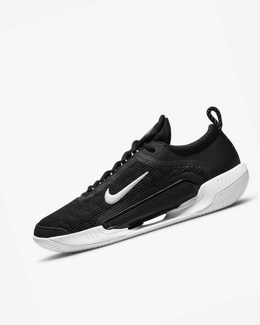 Zapatos de Tenis Nike Court Zoom NXT Hombre Negras Blancas | AR4620