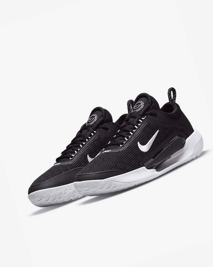 Zapatos de Tenis Nike Court Zoom NXT Hombre Negras Blancas | AR4876