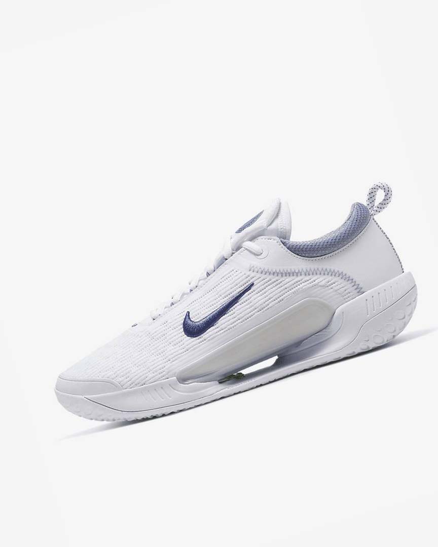 Zapatos de Tenis Nike Court Zoom NXT Hombre Blancas Gris Azul Marino | AR4940