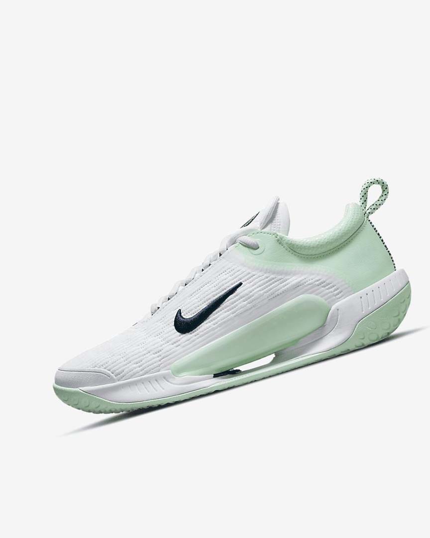 Zapatos de Tenis Nike Court Zoom NXT Mujer Blancas Verde Menta Obsidian | AR2554