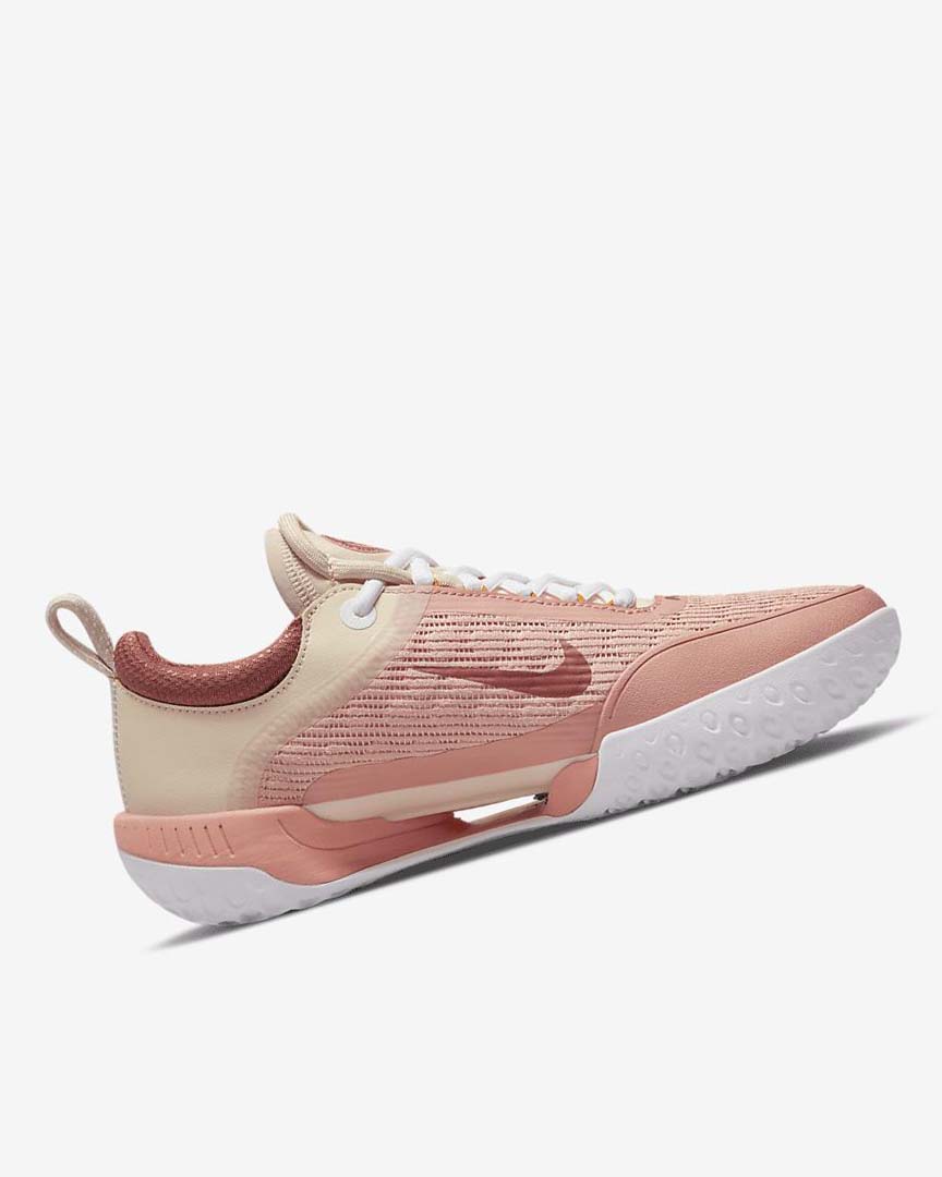 Zapatos de Tenis Nike Court Zoom NXT Mujer Blancas Blancas Rojas | AR2668