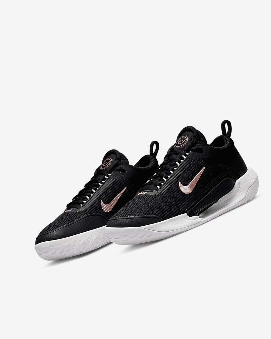 Zapatos de Tenis Nike Court Zoom NXT Mujer Negras Blancas Metal Rojas Marrones | AR5433