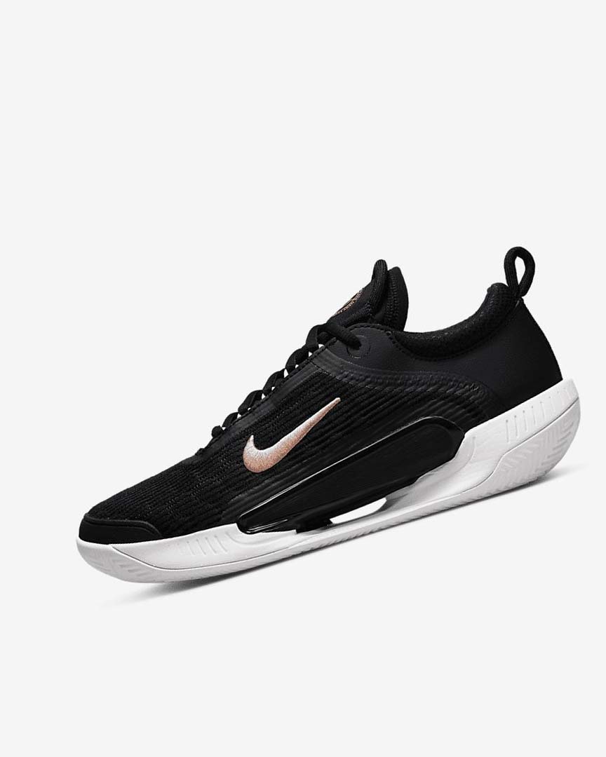 Zapatos de Tenis Nike Court Zoom NXT Mujer Negras Blancas Gris Oscuro Metal Rojas Marrones | AR5485