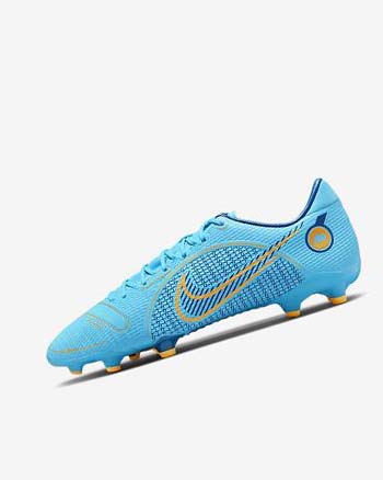 Botas de Futbol Nike Mercurial Vapor 14 Academy MG Mujer Azules Naranjas | AR3073