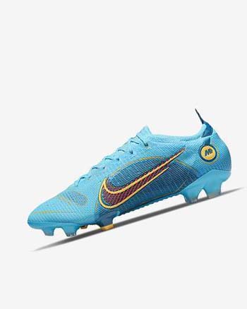 Botas de Futbol Nike Mercurial Vapor 14 Elite FG Hombre Azules Naranjas | AR5055