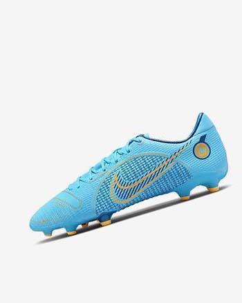 Botas de Futbol Nike Mercurial Vapor 14 Academy MG Hombre Azules Naranjas | AR5287