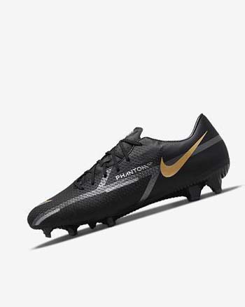 Botas de Futbol Nike Phantom GT2 Academy MG Hombre Negras Metal Doradas Gris Oscuro Metal Gris Oscuro | AR2636