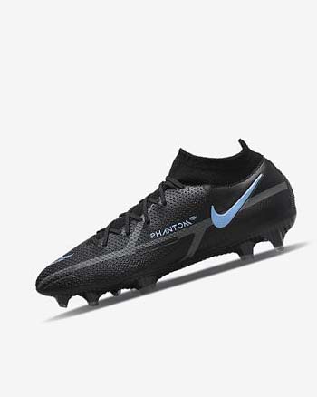 Botas de Futbol Nike Phantom GT2 Dynamic Fit Elite FG Mujer Negras Gris Negras | AR2669