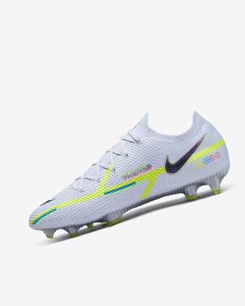 Botas de Futbol Nike Phantom GT2 Elite FG Mujer Gris Azules Claro Azules | AR2824