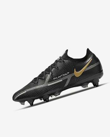 Botas de Futbol Nike Phantom GT2 Elite SG-Pro AC Hombre Negras Metal Doradas Metal Plateadas Metal Gris Oscuro | AR1208