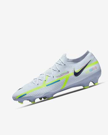 Botas de Futbol Nike Phantom GT2 Pro FG Mujer Gris Azules Claro Azules | AR4683