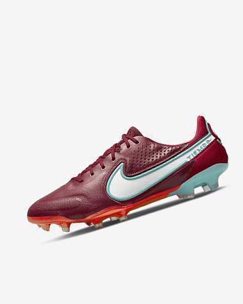 Botas de Futbol Nike Tiempo Legend 9 Elite FG Hombre Rojas Rojas Claro Blancas | AR1203