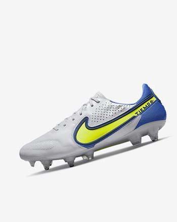 Botas de Futbol Nike Tiempo Legend 9 Elite SG-Pro AC Hombre Gris Azules | AR2676