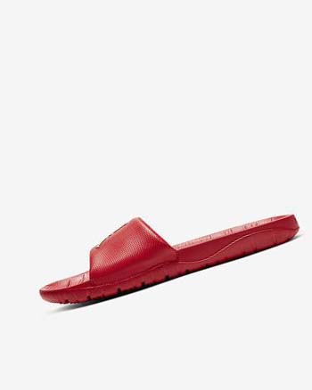 Sandalias de Diapositivas Nike Jordan Break Hombre Rojas Metal Plateadas | AR5570