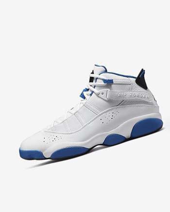 Zapatillas Baloncesto Nike Jordan 6 Rings Hombre Blancas Azules Oscuro Blancas Negras | AR4999