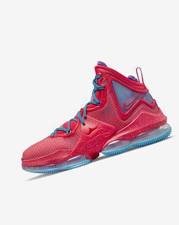 Zapatillas Baloncesto Nike LeBron 19 Mujer Rojas Azules Moradas Rojas | AR4906