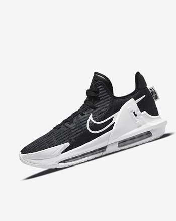 Zapatillas Baloncesto Nike LeBron Witness 6 Mujer Negras Obsidian Oscuro Blancas | AR5384