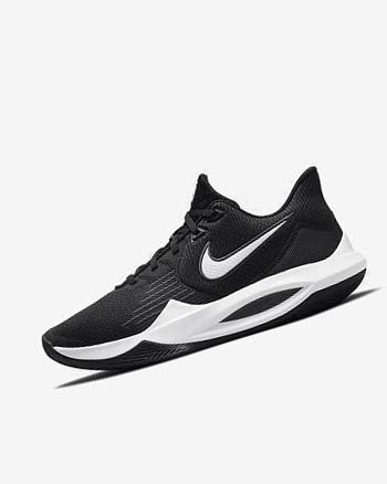 Zapatillas Baloncesto Nike Precision 5 Hombre Negras Gris Oscuro Blancas | AR2739