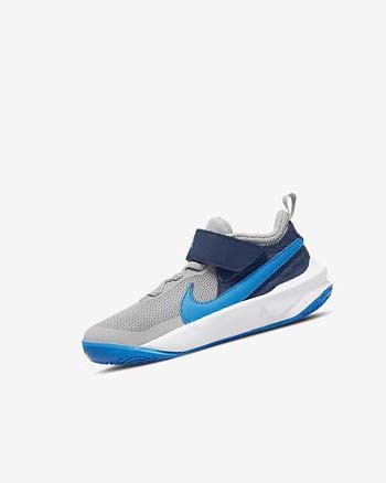 Zapatillas Baloncesto Nike Team Hustle D 10 Niño Gris Azul Marino Verde Azules | AR2645