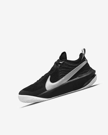 Zapatillas Baloncesto Nike Team Hustle D 10 Niña Negras Blancas Metal Plateadas | AR2962